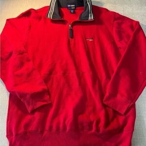 Ivy Crew Sport Men's Red Quarter-Zip Pullover Sweatshirt